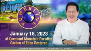 Powerline by Pastor Apollo C. Quiboloy • January 18, 2023