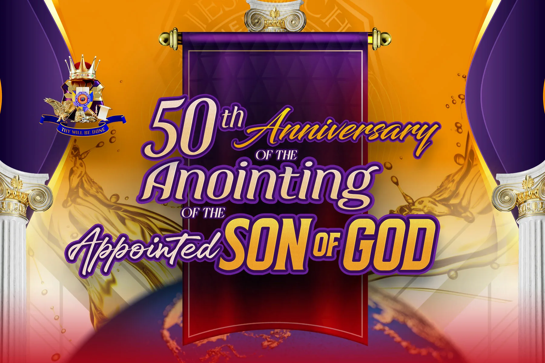 HAPPY 50TH ANNIVERSARY OF THE ANOINTING OF THE APPOINTED SON OF GOD.